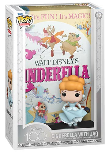 FUNKO POPS Disney 100th Cenerentola w/Jaq 12