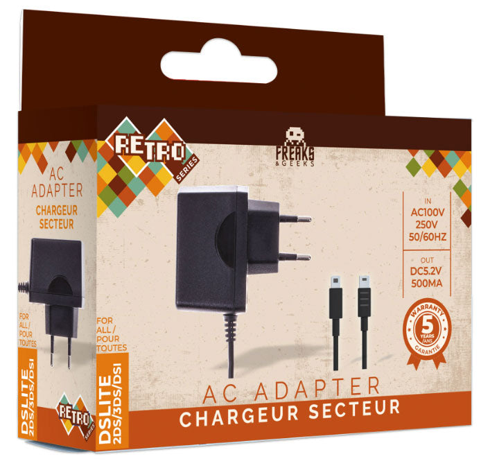 FREAKS 2DS/3DS/DSi/DS Lite Alimentatore AC