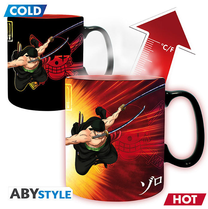 Tazza Cambia Colore One Piece Zoro & Sanji