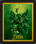 Quadro 3D The Legend of Zelda Link