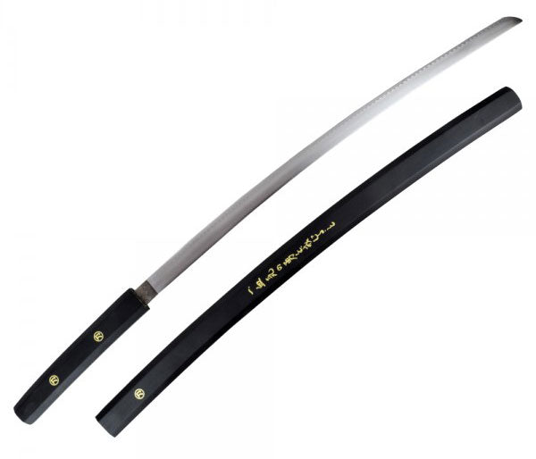 Katana Non Affilata Lupin Goemon Ishikawa Nera Iscrizioni