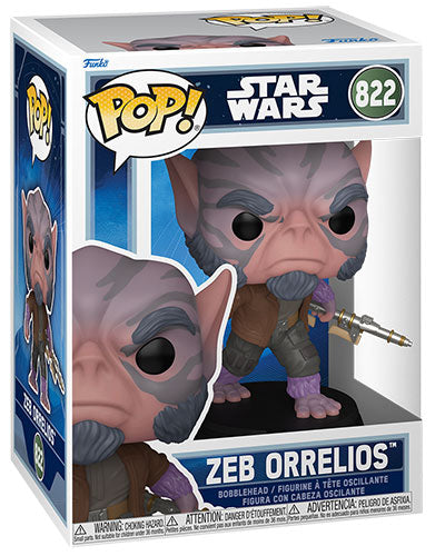 FUNKO POP Star Wars Zeb Orrelios w/Bo-Rifle 822