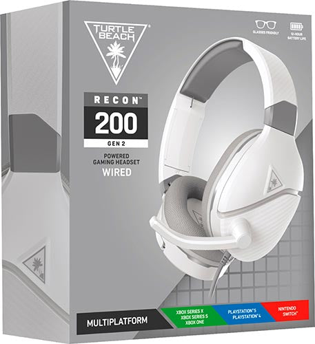 TURTLEBEACH Cuffie Wired Recon 200 Gen 2 White
