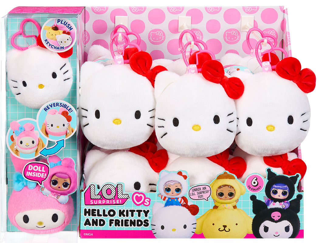 LOL Surprise! Peluche Hello Kitty and Friends 1pz Ass.to