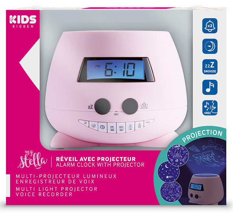 BB Radiosveglia con proiettore Rosa
