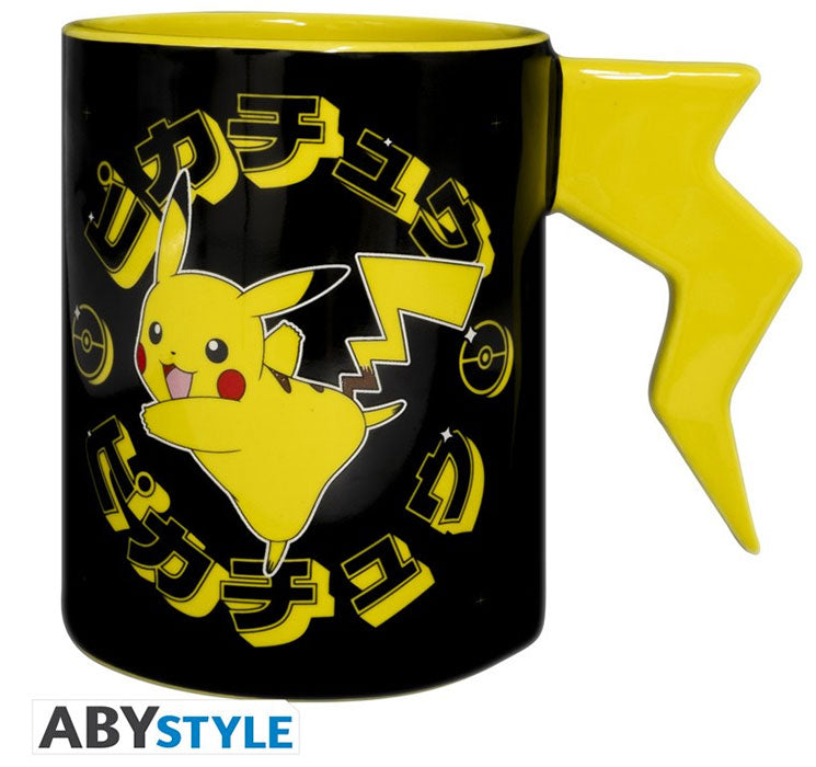 Tazza 3D Pokemon Pikachu Lightning Bolt
