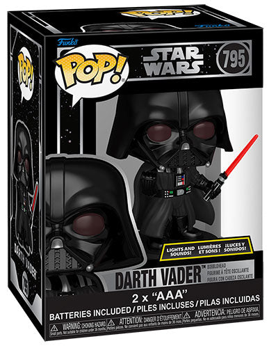 FUNKO POP Star Wars Lights & Sound Darth Vader Bobble 795