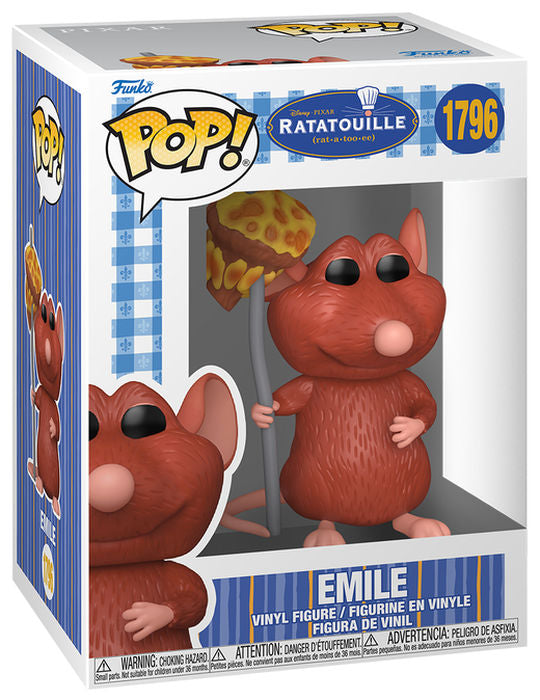 FUNKO POP Disney Ratatouille Emile w/Mushroom 1796
