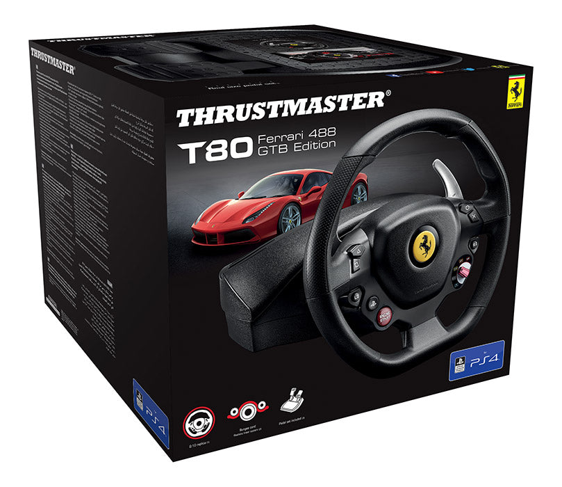 THRUSTMASTER PS5/PC/PS4 Volante T80 Ferrari 488 GTB Edition