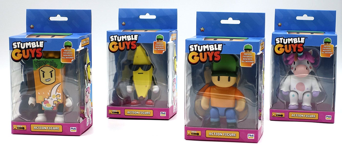 Stumble Guys Action Figures 11cm Imballo da 12pz
