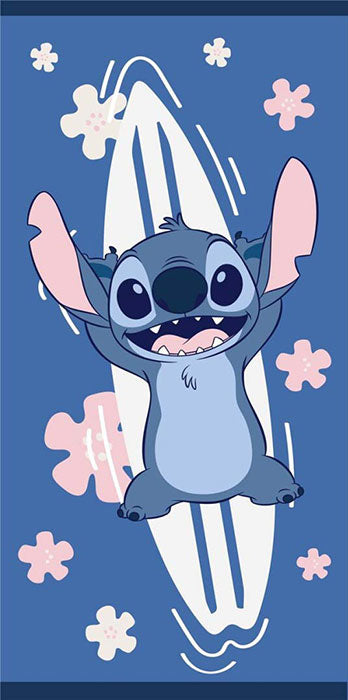 Telo Mare Poliestere Disney Stitch Surf 70x140cm