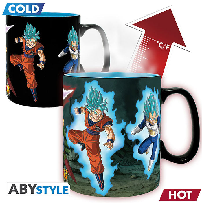 Tazza Cambia Colore Dragon Ball Goku & Vegeta Saiyan