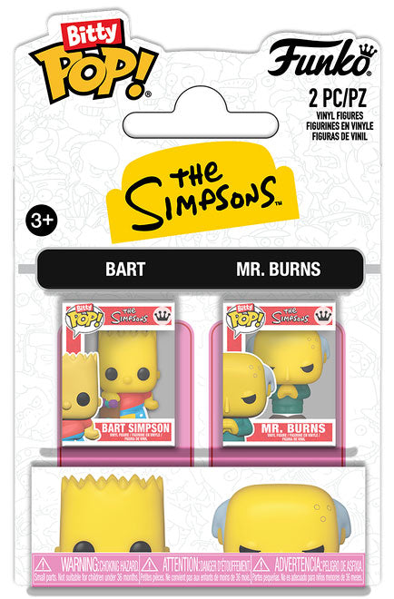 FUNKO BITTY POP 2 Pack The Simpsons Bart & Mr. Burns