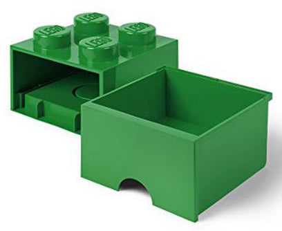 Contenitore LEGO Cassetto Brick 4 Verde