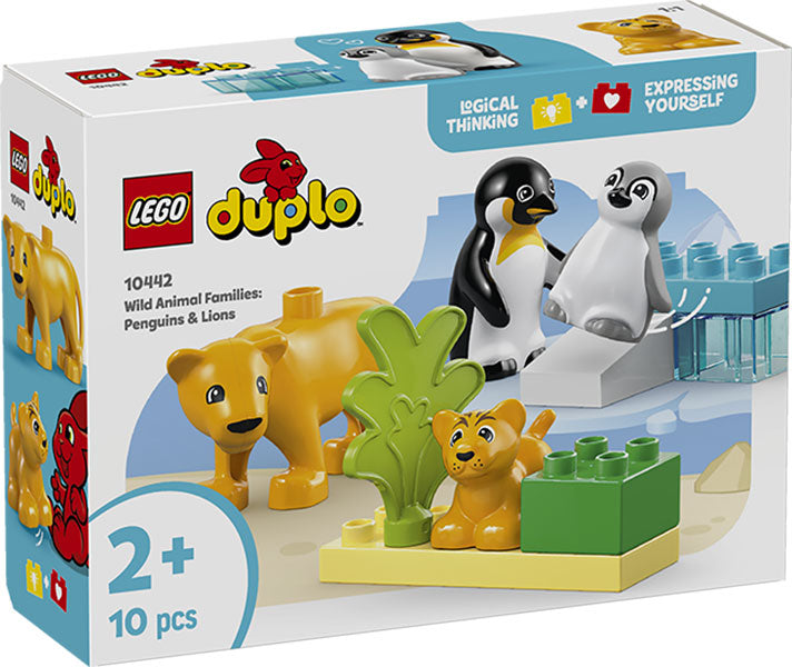 10442 Duplo Town Famiglie di Animali: Pinguini e Leoni