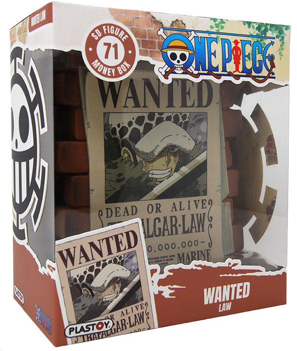PLASTOY Salvadanaio One Piece Wanted Trafalgar Law