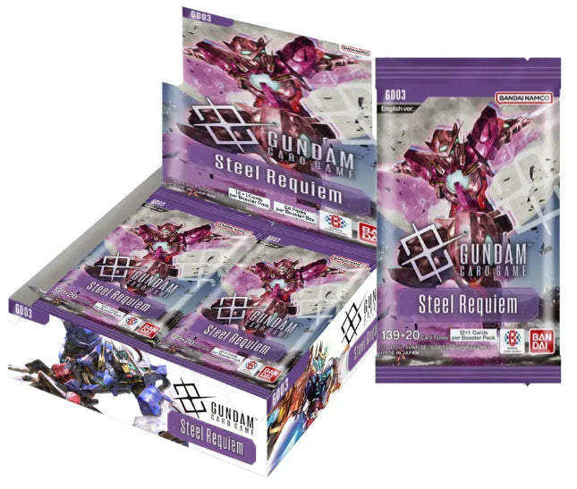Gundam ENG Card Game Steel Requiem GD03 Box 24 Buste
