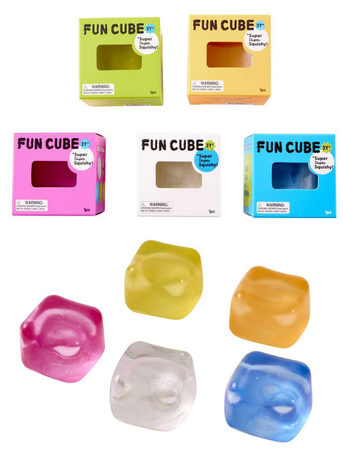 Squishy Fan Cube 6cm 1pz Assortimento