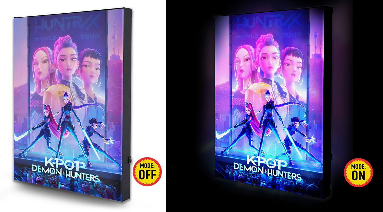 Quadro Retroilluminato LED KPop Demon Hunters
