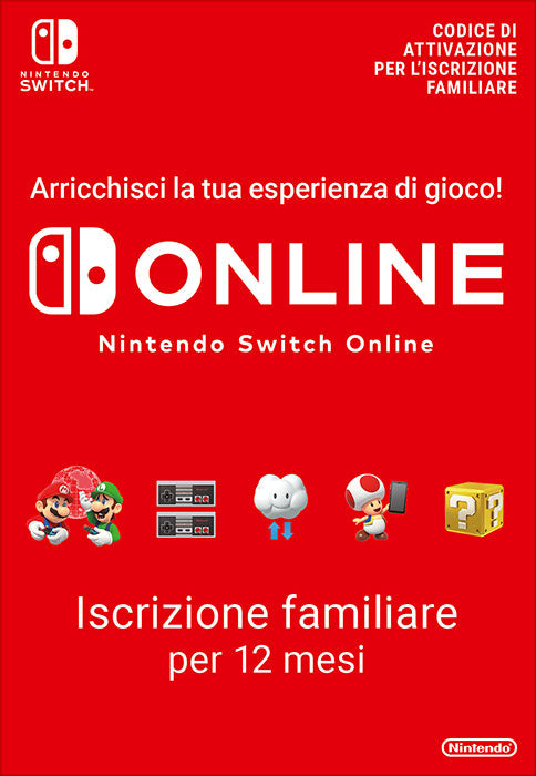 Nintendo Switch Online Members. FAMILY 365 days SWITCH PIN