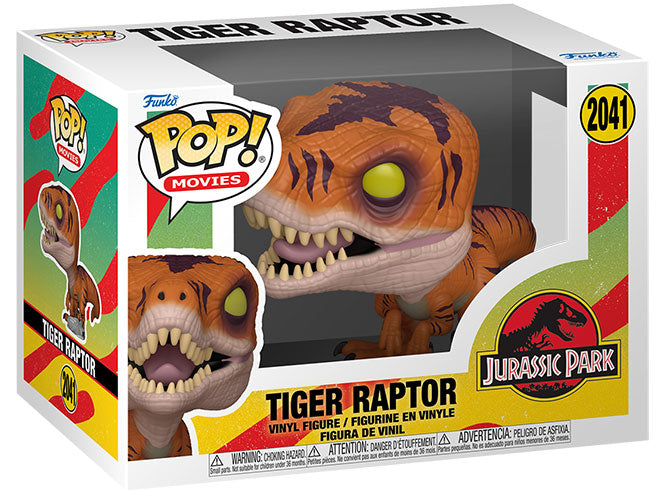 FUNKO POP Jurassic Park Tiger Raptor 2041