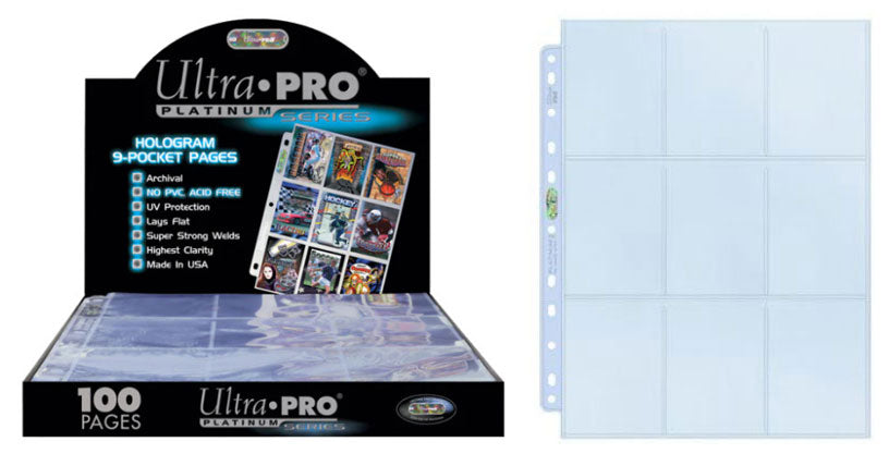 ULTRA PRO Foglio Trasparente 9 Tasche Platinum 1pz