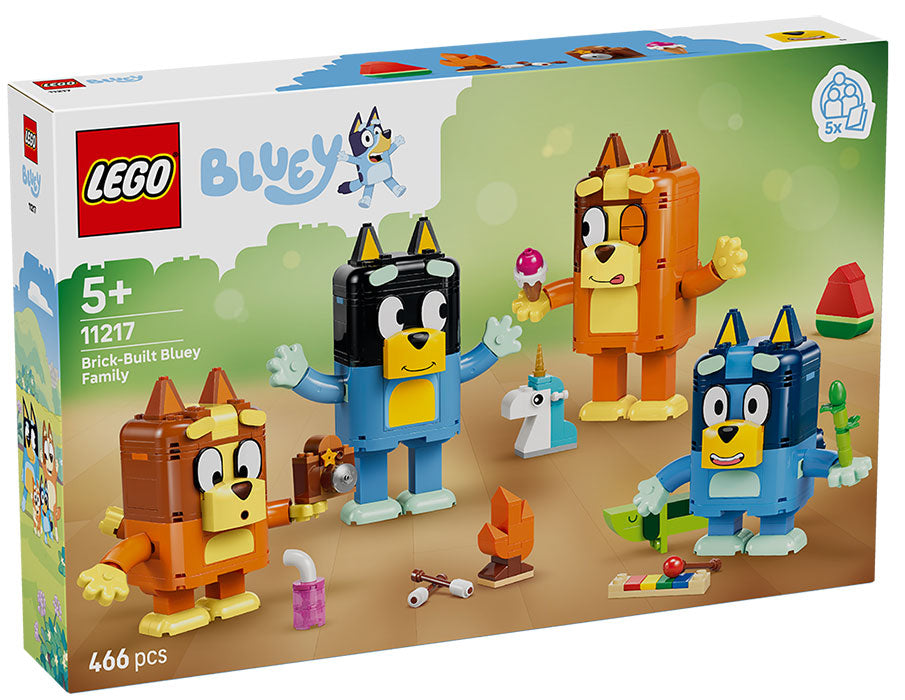11217 Bluey Famiglia Bluey in Mattoncini