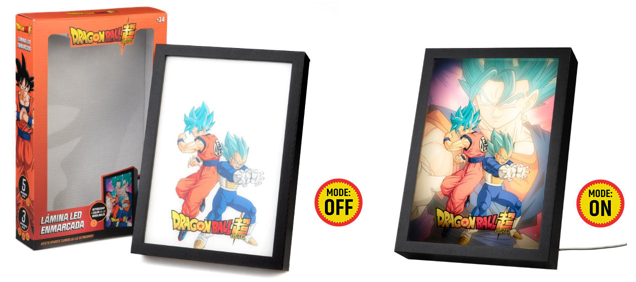 Quadro Retroilluminato LED Dragon Ball Super Goku & Vegeta