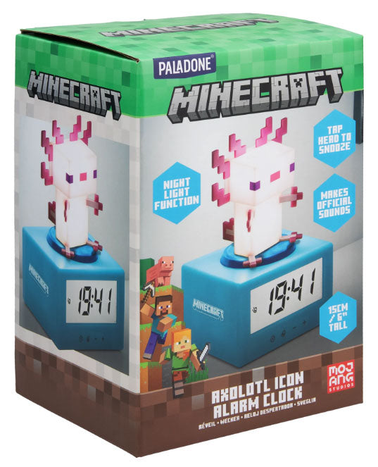 Paladone Sveglia Lampada Minecraft Axolotl Icon