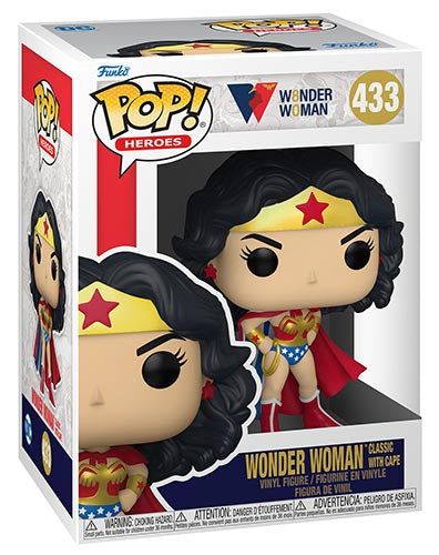 FUNKO POP Wonder Woman 80th Wonder Woman Classic w/Cape 433