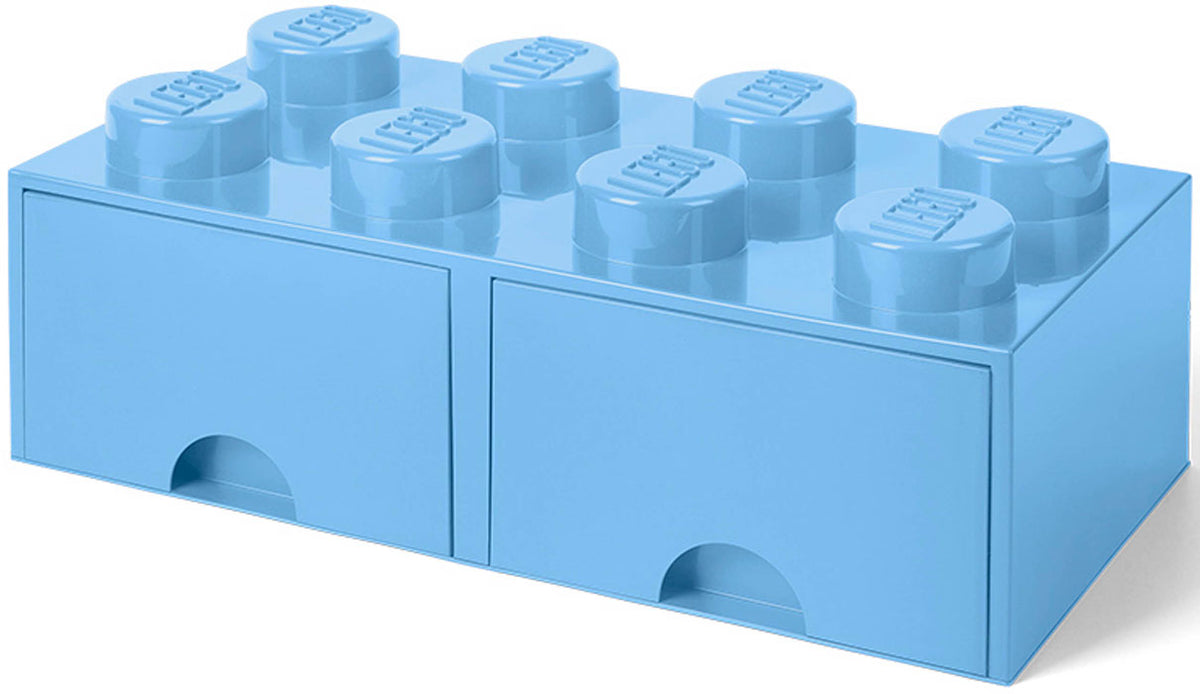 Contenitore LEGO Cassetto Brick 8 Azzurro