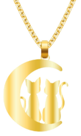 Collana Sailor Moon Cats on The Moon