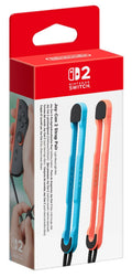NINTENDO SWITCH 2 Set 2 Cinturini Joy-Con Rosso-Blu