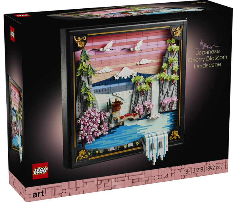 31218 ART Paesaggio Giapponese con Ciliegi Fioriti