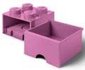 Contenitore LEGO Cassetto Brick 4 Rosa