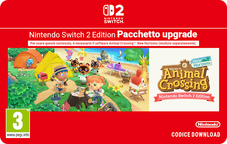 Animal Crossing NH Upgrade Pack Switch 2 PIN