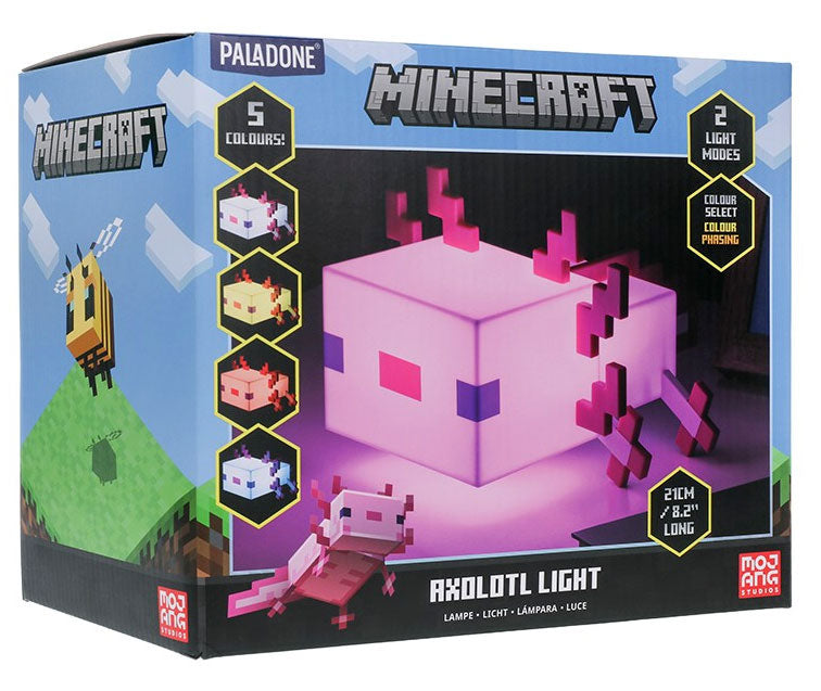 Paladone Lampada Minecraft Axolotl