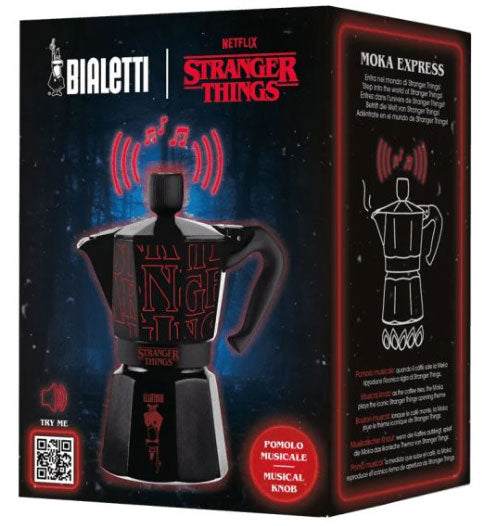BIALETTI Moka Express Musicale 6 Tazze Stranger Things