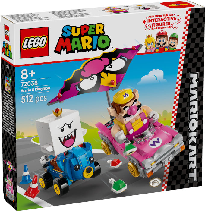 72038 Super Mario Kart Wario e Re Boo