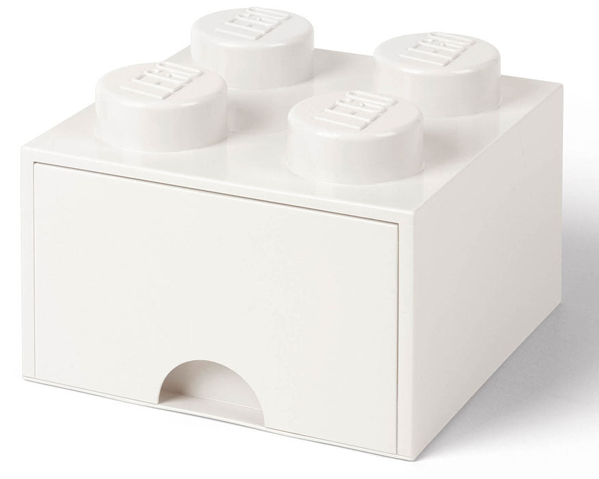 Contenitore LEGO Brick 4 Cassetto Bianco