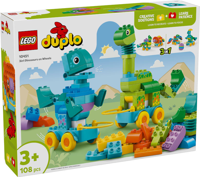 10451 Duplo Town Dinosauri su Ruote 3 in 1