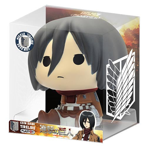 PLASTOY Salvadanaio Chibi Attack on Titan Mikasa