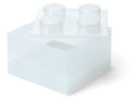 Contenitore LEGO Brick 4 Glitter Trasparente