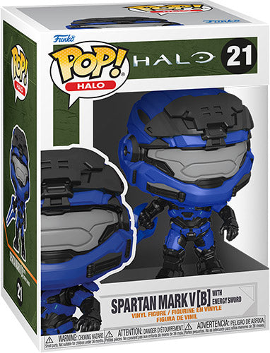 FUNKO POP Halo Spartan Mark V (B) w/Energy Sword w/Chase 21