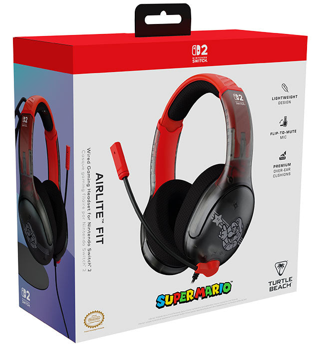 TURTLEBEACH SWITCH 2 Cuffie Airlite Fit Super Mario Star