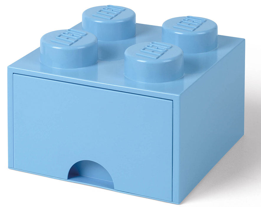 Contenitore LEGO Brick 4 Cassetto Azzurro