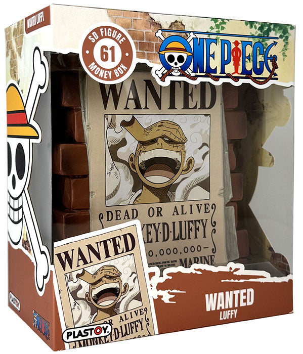 PLASTOY Salvadanaio One Piece Wanted Monkey D.Luffy