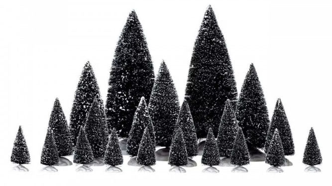 04768 LEMAX Assorted Pine Trees 21pz