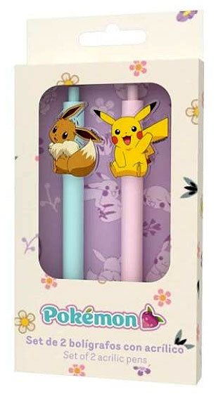 Set 2 Penne Pokemon Pikachu & Eevee