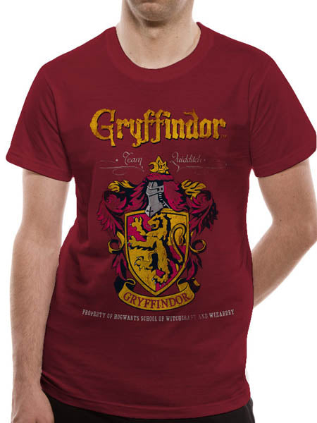 T-Shirt Harry Potter Grifondoro Quidditch L